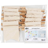 Small Wall Banner Swallowtail shape H:12cm W:105cm 300g - Light Natural (12 Pack)
