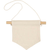 Wall Banner Pointed shape H:165cm W:15cm 300g - Light Natural (2 Pack)