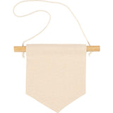 Wall Banner Pointed shape H:165cm W:15cm 300g - Light Natural (2 Pack)