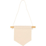 Wall Banner Pointed shape H:165cm W:15cm 300g - Light Natural (2 Pack)