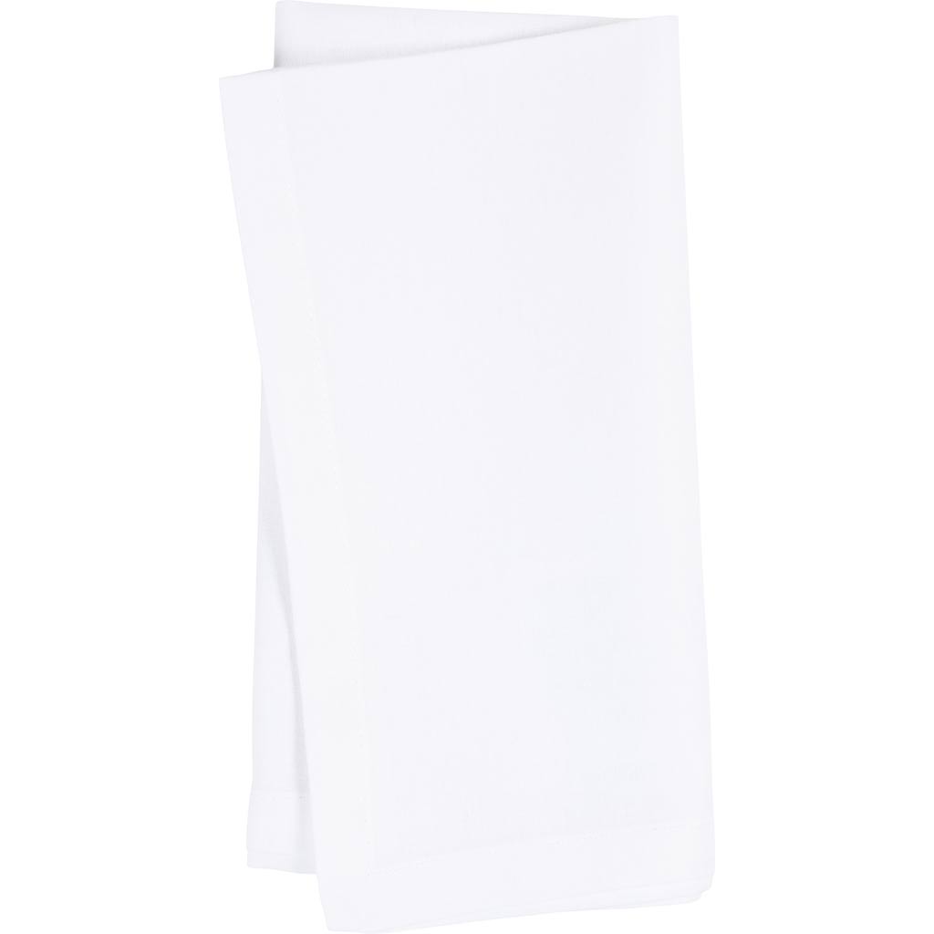 Fabric Napkins Size 42x42cm 145g - White (4 Pack)