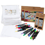 Group Craft Kit - Paint Your Own Fabric Napkins (60 Pieces)