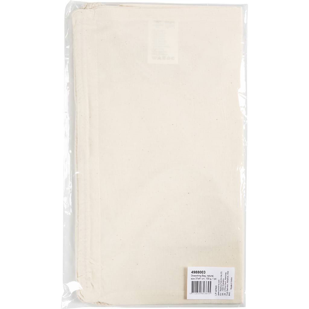 Drawstring Bag Size 37x41 cm 130g - Natural