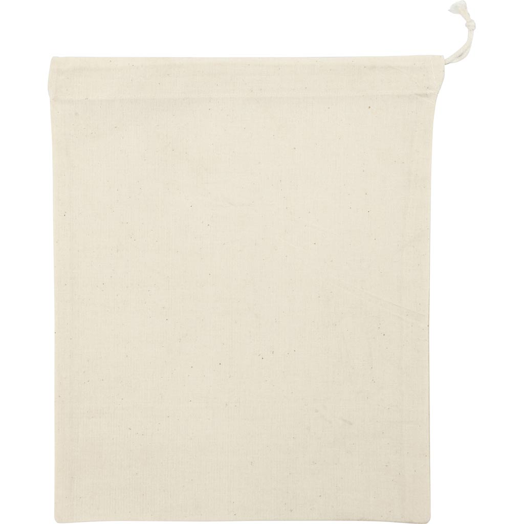 Cloth bag Size 21x25 cm 110g - Light Natural (5 Pieces)