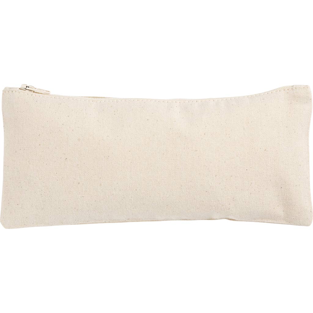 Cotton Pencil Case Size 21x9cm 245g - Light Natural