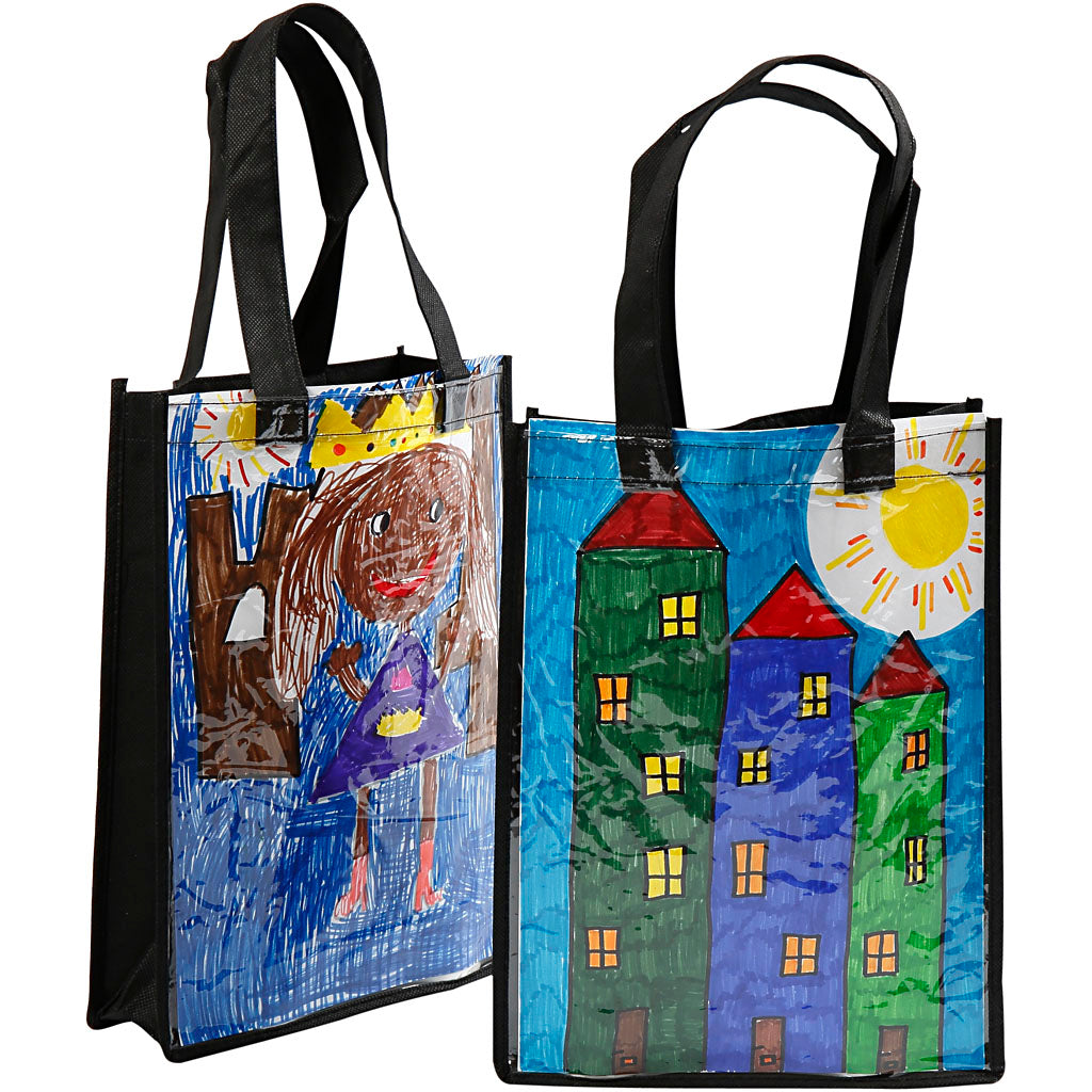 Bag with Plastic Front
