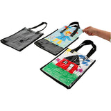 Bag with Plastic Front
