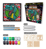 Splat Planet Wood Art Kit - Dinosaur
