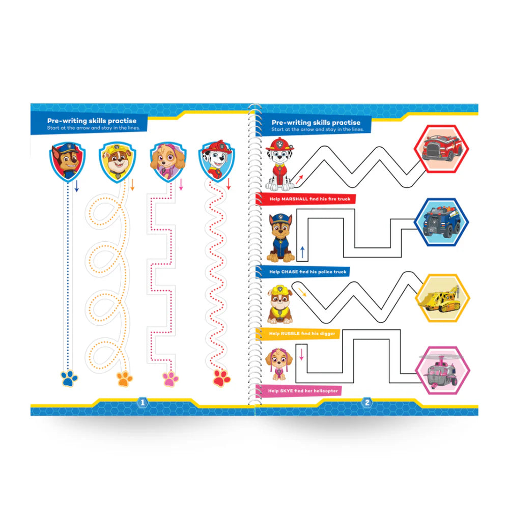 Paw Patrol Handwriting & Alphabet Practice Book Ages 3-5