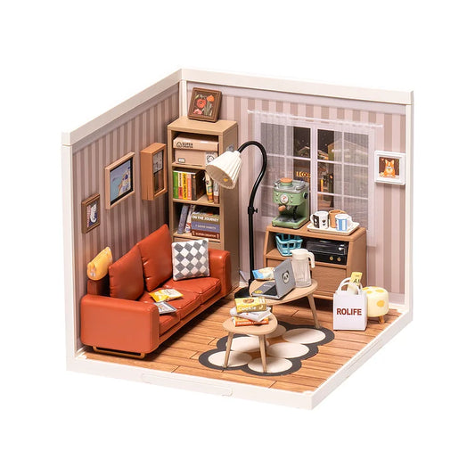 Rolife Cozy Living Lounge DIY Miniature House
