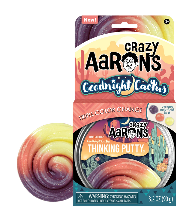 Crazy Aaron's Thinking Putty - Hypercolour Goodnight Cactus