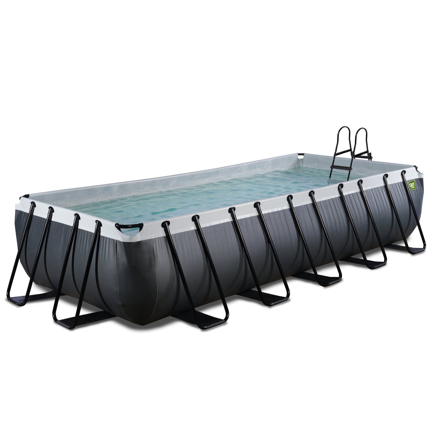 5.4m No Cover Exit Black Leather Frame Pool