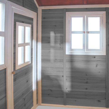 EXIT Loft 100 Wooden Playhouse - Grey