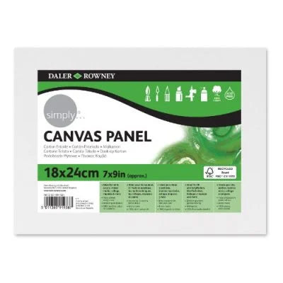 Daler Rowney Simply Canvas Panel 18x24cm/7x10"