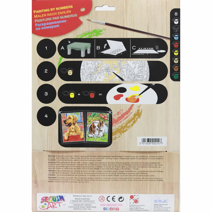 Paint By Numbers Medium - Dogs Twin Pack