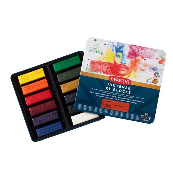 Derwent Inktense XL Blocks (12 Tin)