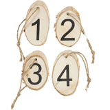 Wooden Discs with Advent Numbers (4 Pack)