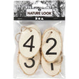 Wooden Discs with Advent Numbers (4 Pack)