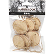 Wooden Disc With Hole For Cord 35-45mm (7 Pack)