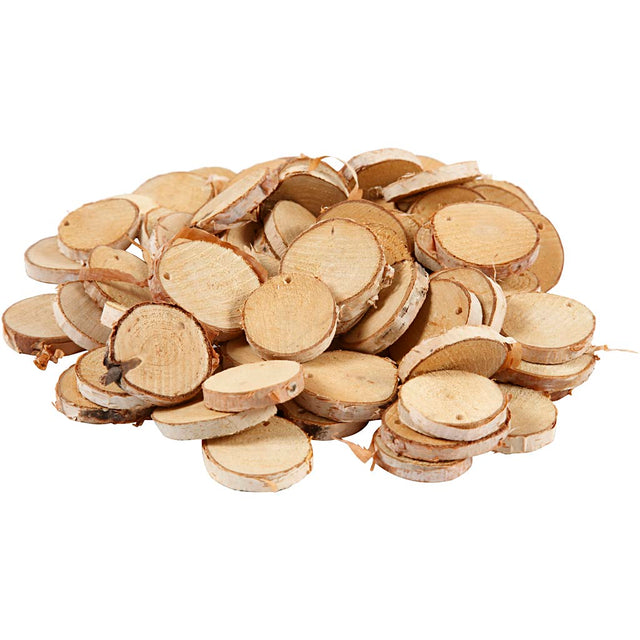 Wooden disc with hole