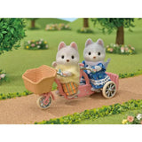 Sylvanian Families Tandem Cycling Set - Husky Sister & Brother