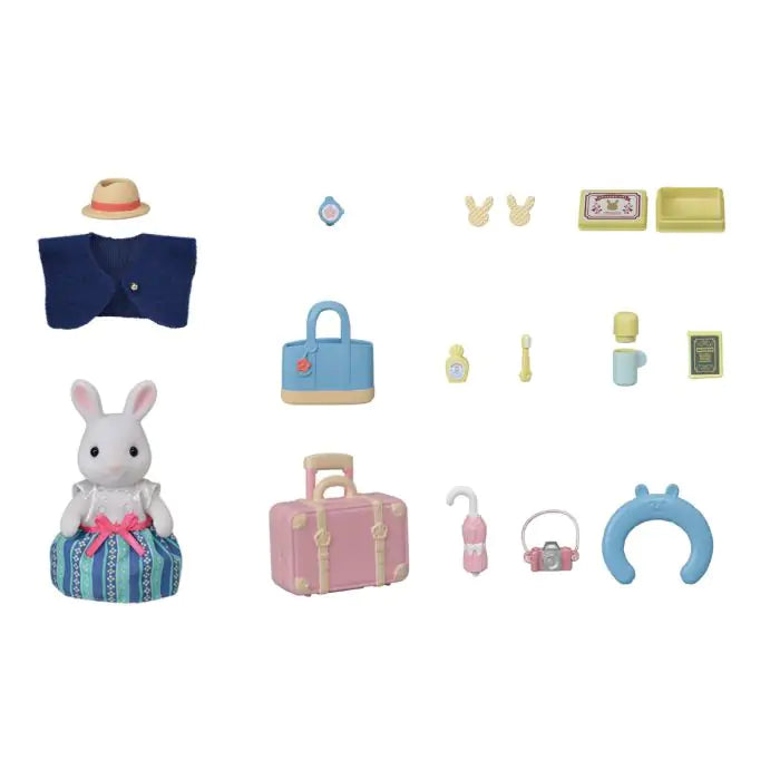 Sylvanian Families Weekend Travel Set - Snow Rabbit Mother