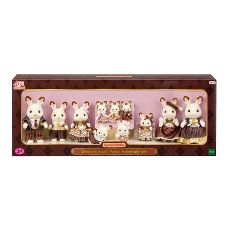 Sylvanian Families Chocolate Rabbit Family 40th Anniversary Set