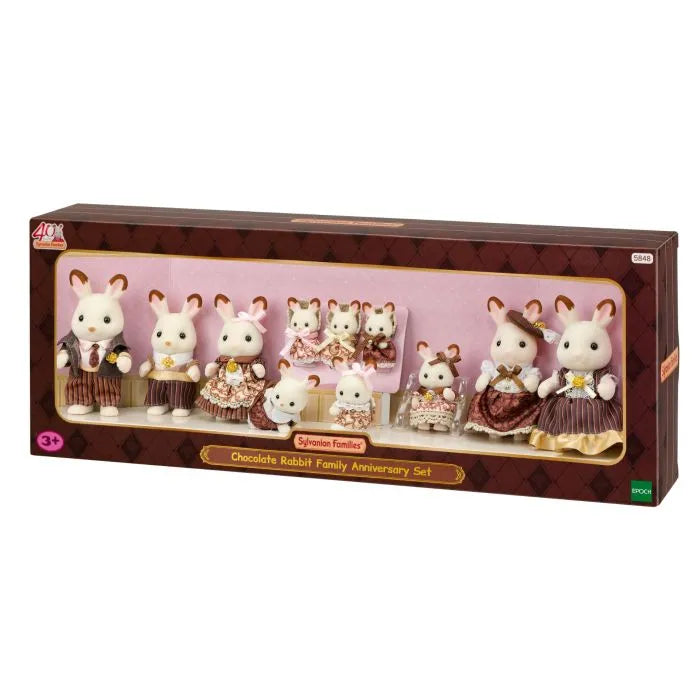 Sylvanian Families Chocolate Rabbit Family 40th Anniversary Set