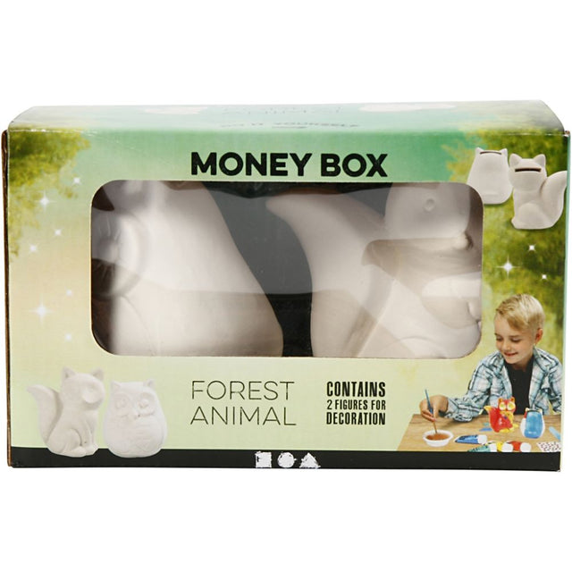Saving Bank 9cm - Forest Animals (2 Pack)