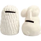 Animal Saving Banks - Hedgehog & Hare in White (1 Pack)