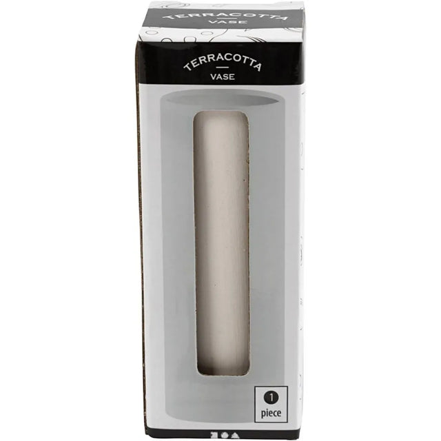 Terracotta Vase 11 cm - White