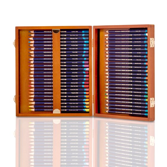 Derwent Inktense Pencils - Wooden Box of 48