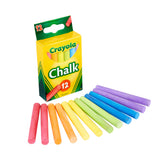 Crayola Anti Dust Coloured Chalk (12 Pack)