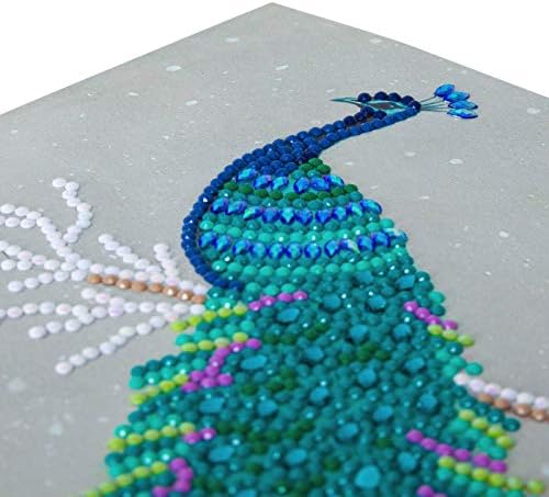 Crystal Art Card Kits -  Pretty Peacock 18x18cm