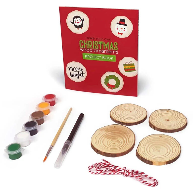 Make Your Own Christmas Wood Ornaments Book & Kit