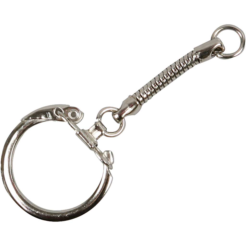 Keyring with chain