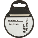 Satin Ribbon - 3mm Off-White (15m Roll )