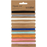 Polyester Cord 0.6mm - Assorted Colours (10x4m)