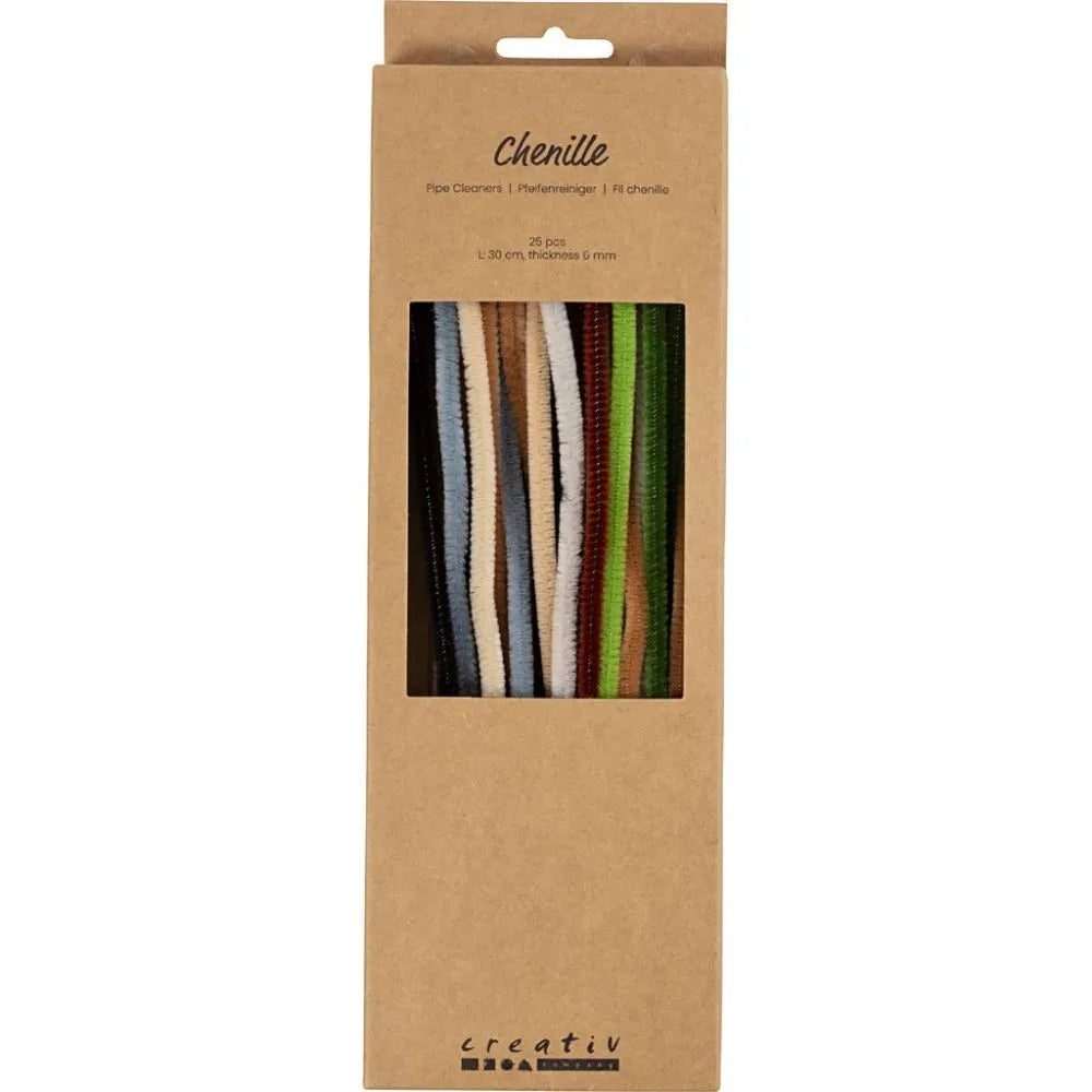 Chenille 30cm - Natural (25 Pieces)