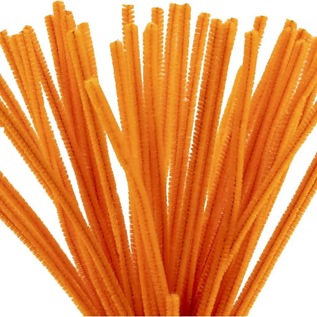 Chenille 30cm - Orange (50 Pieces)