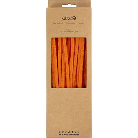 Chenille 30cm - Orange (50 Pieces)