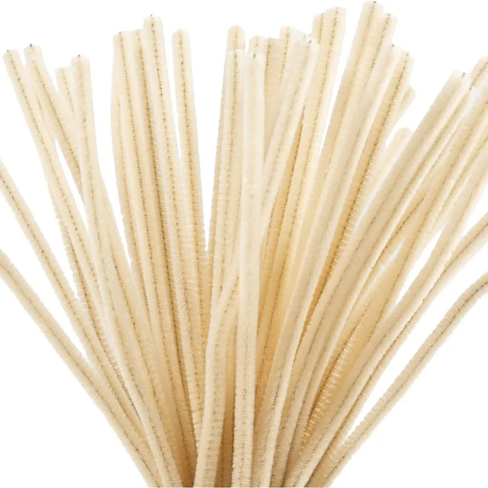 Chenille 30cm - Beige (50 Pieces)