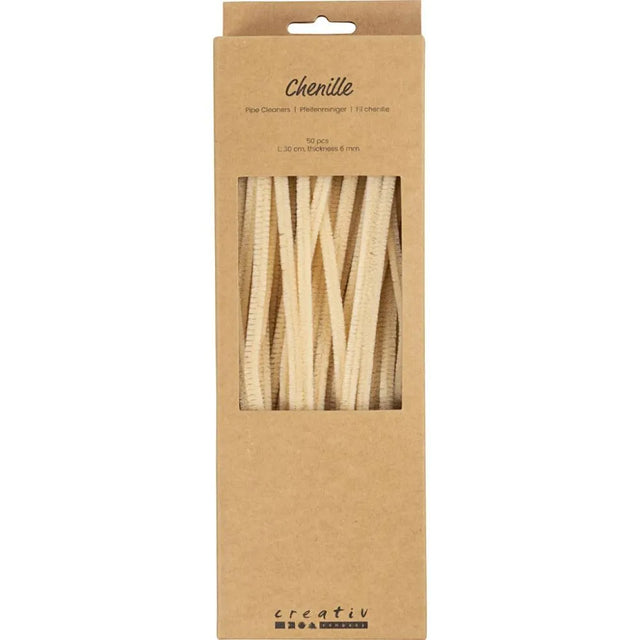 Chenille 30cm - Beige (50 Pieces)