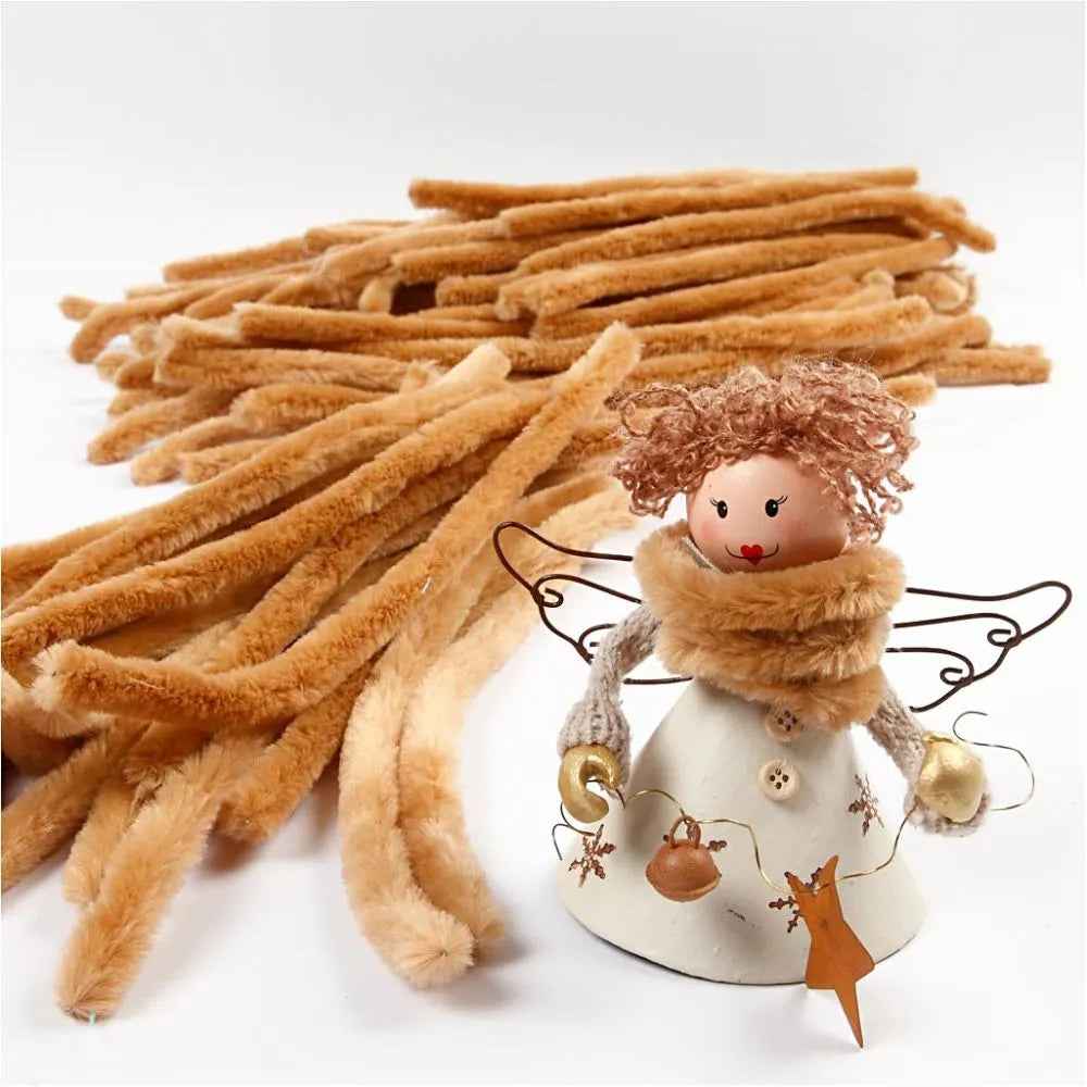 Chenille 30cm - Beige (50 Pieces)