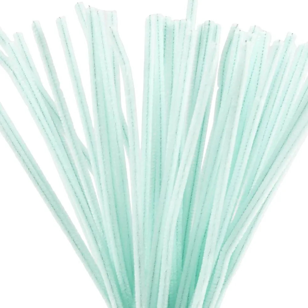 Chenille 30cm - Light Turquoise (50 Pieces)