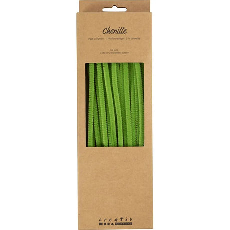 Chenille 30cm - Leaf Green (50 Pieces)