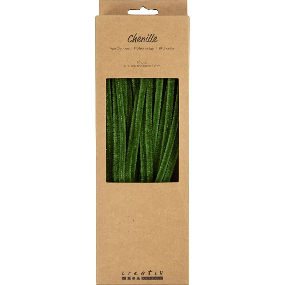 Chenille 30cm - Fir Green (50 Pieces)