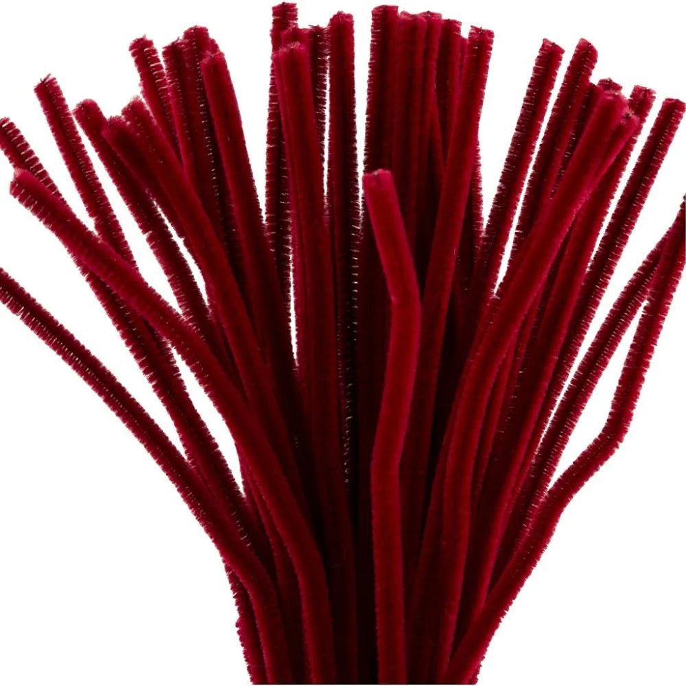 Chenille 30cm - Dark Red (50 Pieces)