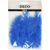 Down Feathers 5-12 cm - Blue (15 Pack)
