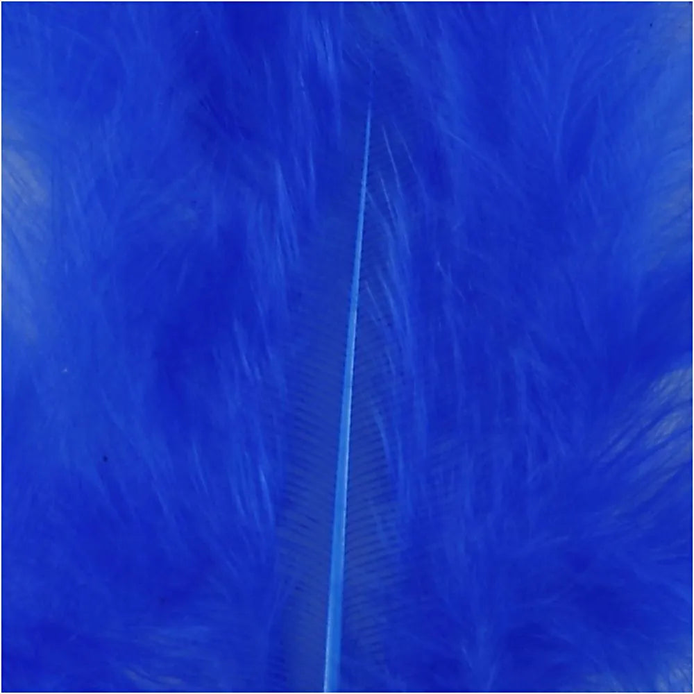 Down Feathers 5-12 cm - Blue (15 Pack)